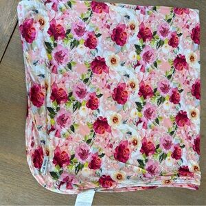 Posh Peanut Floral Blanket - Pink and Red